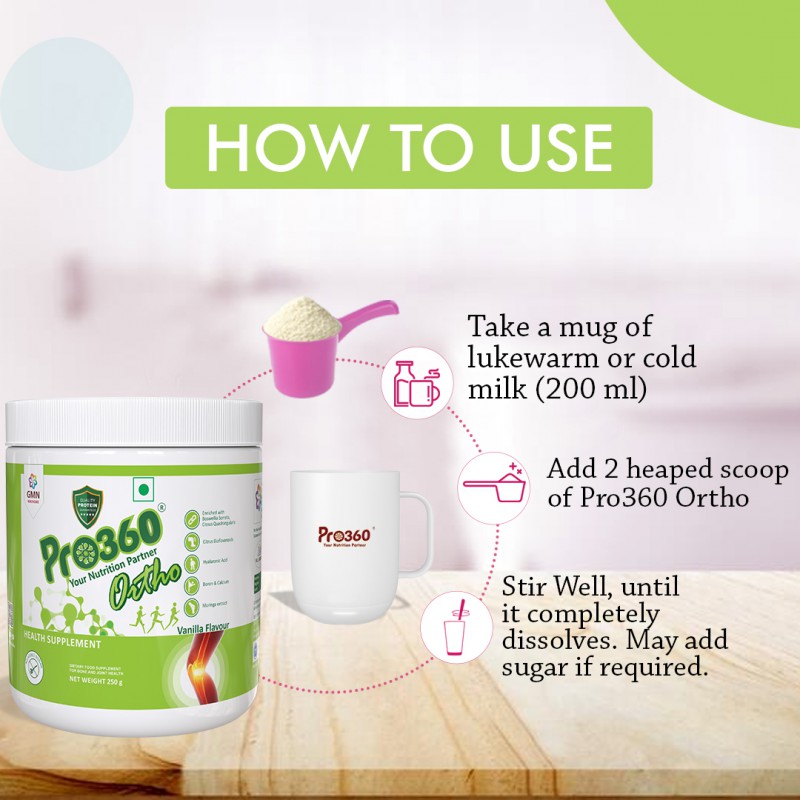 Pro360 Ortho Veg Bone and Joint Supplement Ortho Care Nutrition with